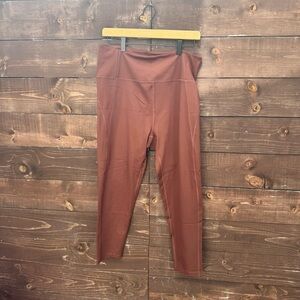 Girlfriend Collective Brown Leggings Size xxl